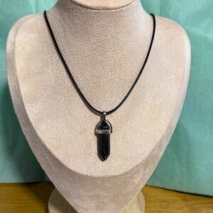 Black Pendant Necklace